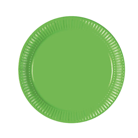 Solid Green 9inches Lunch Paper Plate 10pcs